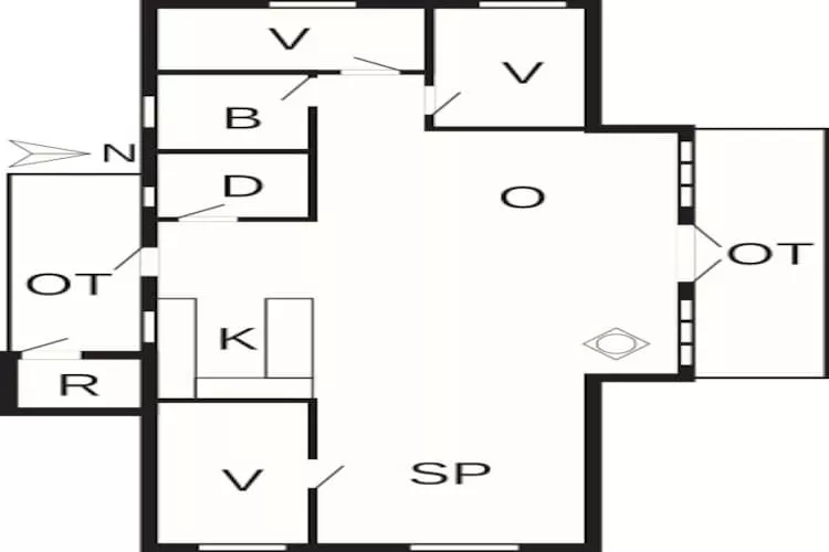 6 persoons vakantie huis in Oksbøl-By Traum-Plattegrond