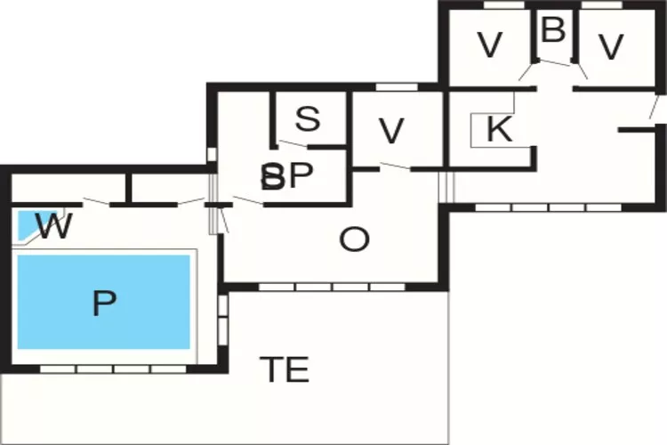 6 persoons vakantie huis in Knebel-Plattegrond