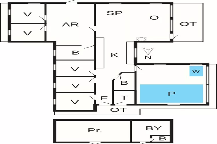 Luxe retraite met zwembad -- By Traum Ferienwohnungen-Plattegrond