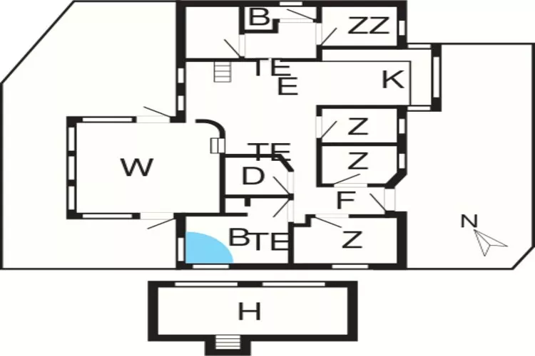 14 persoons vakantie huis in Løkken-By Traum-Plattegrond