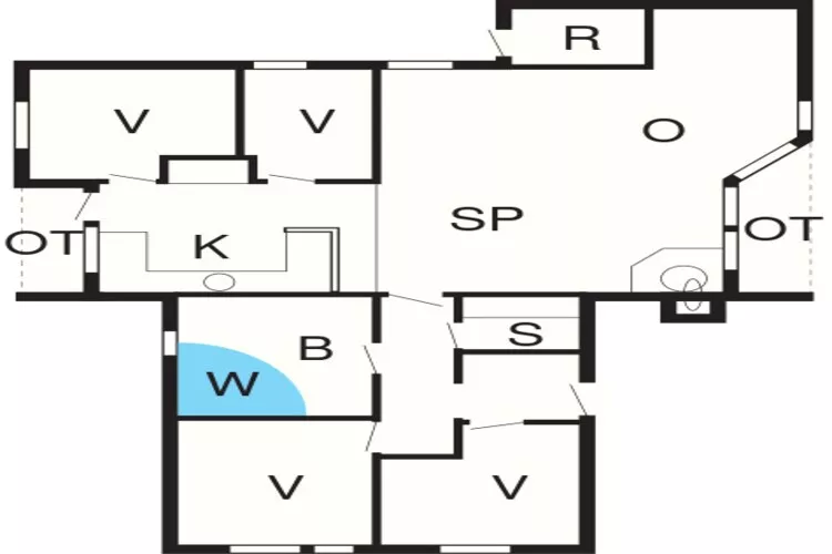 Luxe retraite in Blavand -- By Traum Ferienwohnungen-Plattegrond