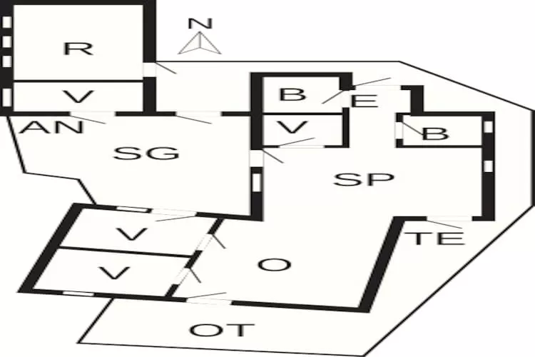 Moderne retraite in Lokken -- By Traum Ferienwohnungen-Plattegrond
