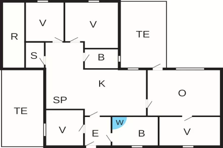 Panoramisch kustuitje -- By Traum Ferienwohnungen-Plattegrond