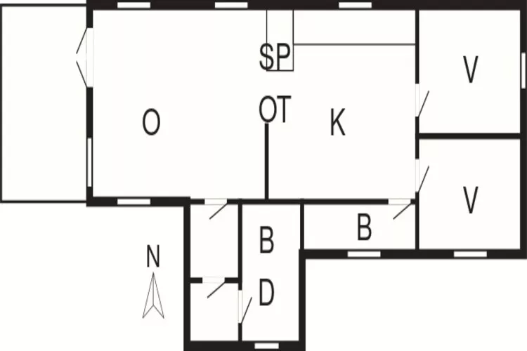 HUNDRE OG TJUETO-Plattegrond