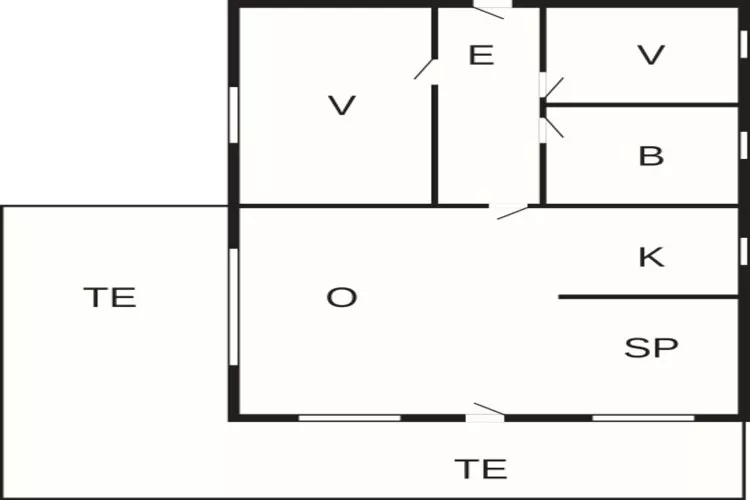 Gezellig strandhuis in albaek -- By Traum Ferienwohnungen-Plattegrond