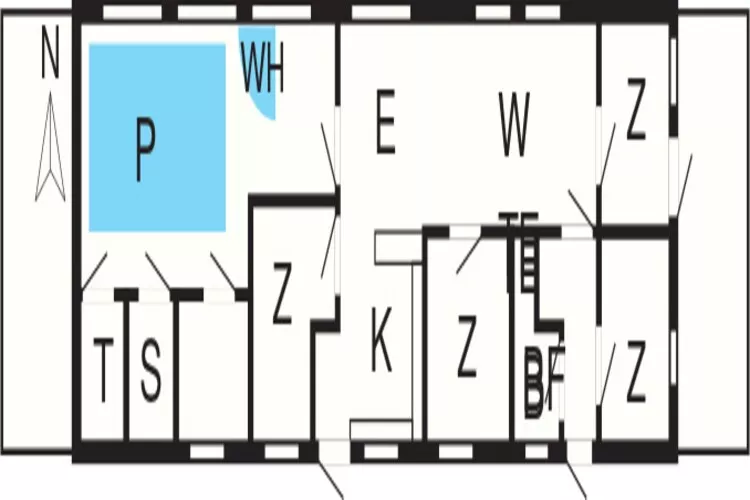 Sfeervolle Eco Cottage met Zwembad -- By Traum Ferienwohnungen-Plattegrond