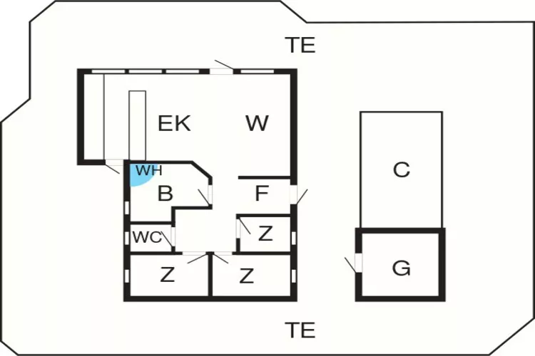 8 persoons vakantie huis in Løkken-By Traum-Plattegrond