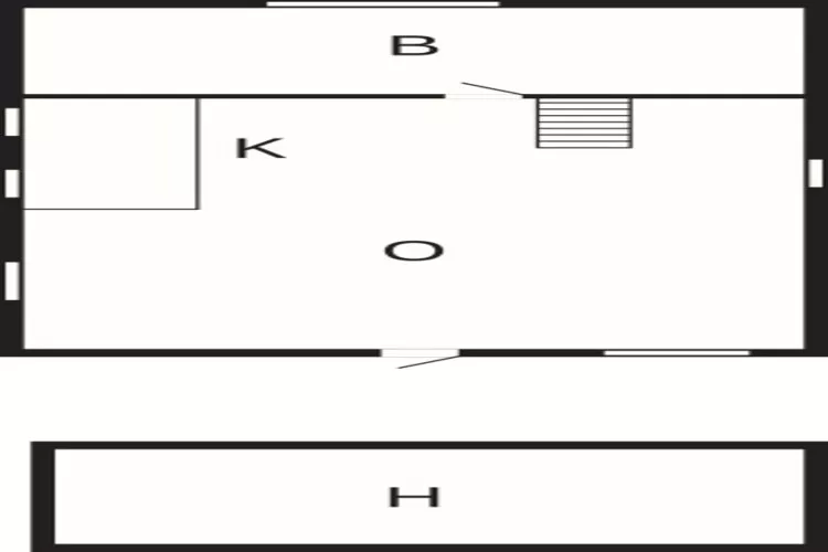 2 persoons vakantie huis in Svaneke-By Traum-Plattegrond