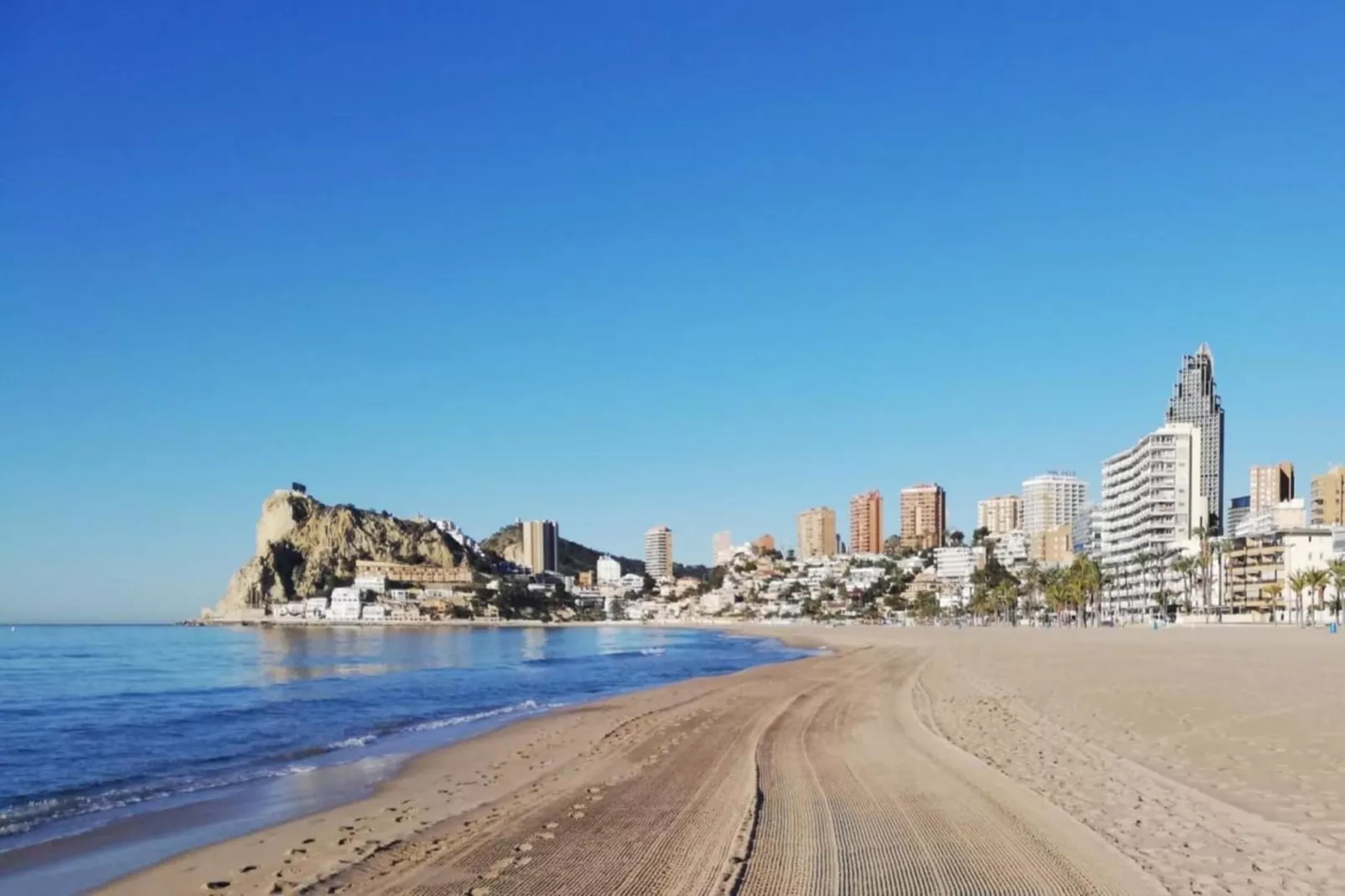 Benidorm-Gebieden zomer 1km