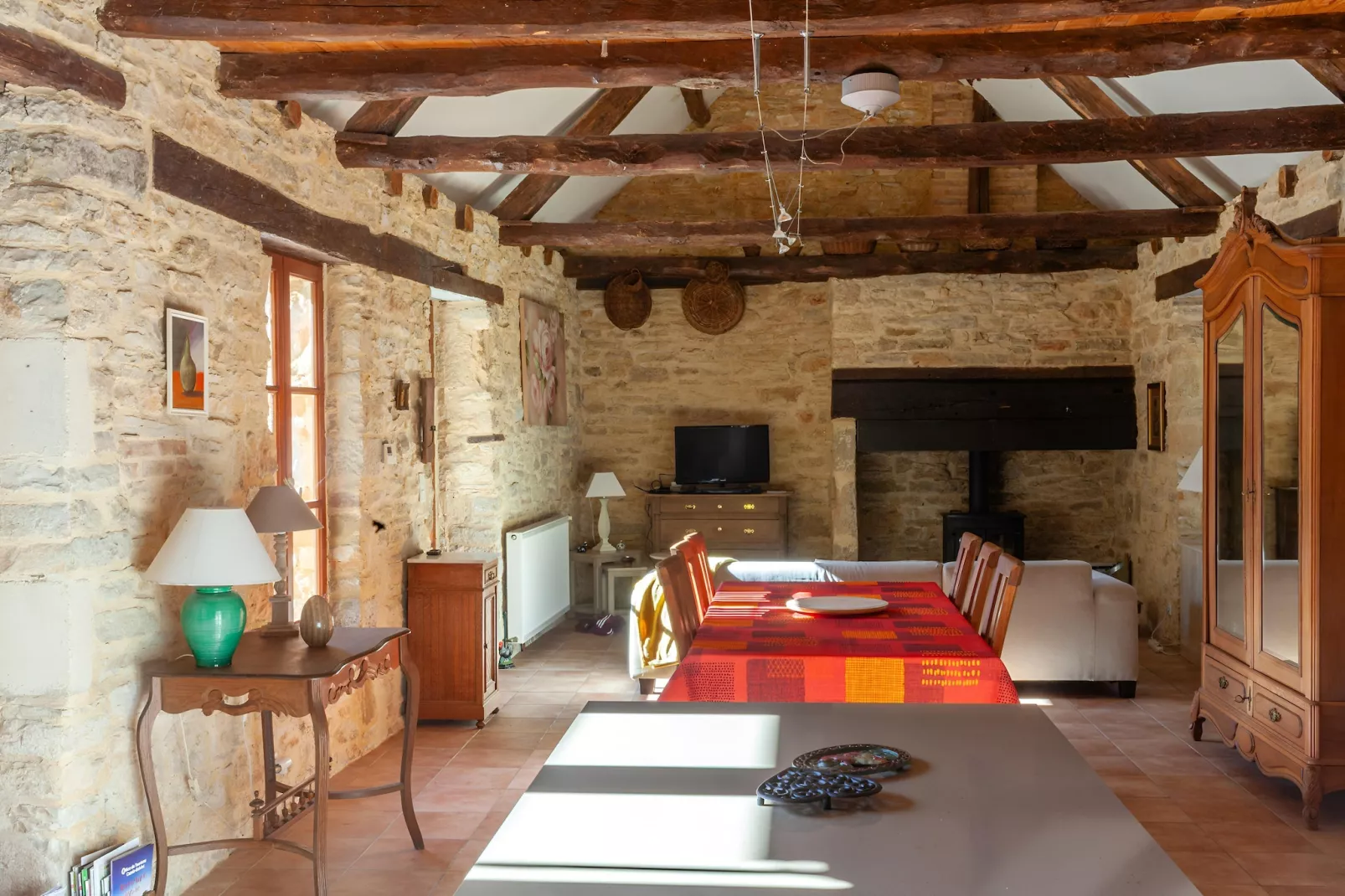 Maison Mayrac-Woonkamer