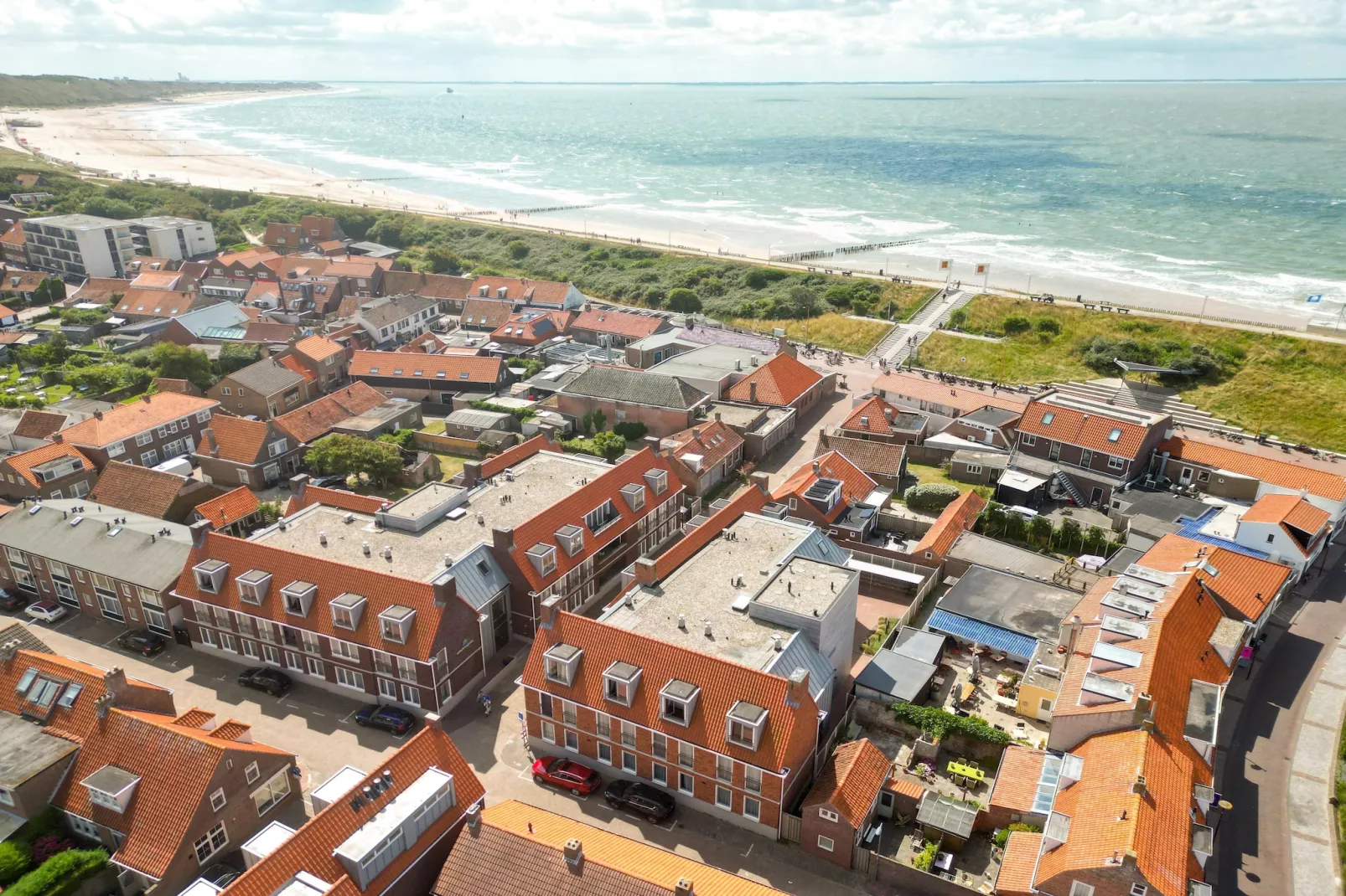 Aparthotel Zoutelande - 2 pers luxe studio-Buitenkant zomer