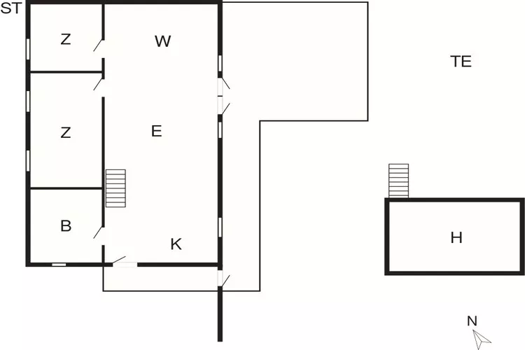 6 persoons vakantie huis in Løgstør-By Traum-Plattegrond