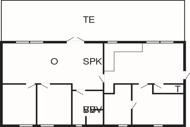 6 persoons vakantie huis in Stege-Plattegrond
