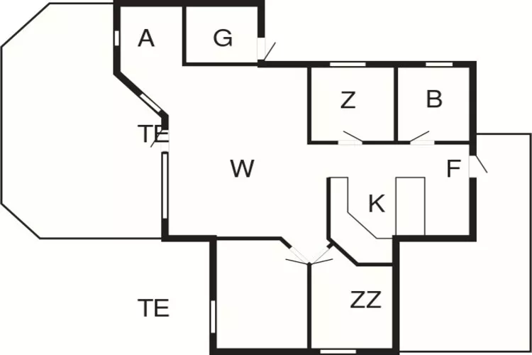 6 persoons vakantie huis in Rødby-Plattegrond