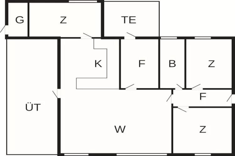 6 persoons vakantie huis in Ans By-By Traum-Plattegrond