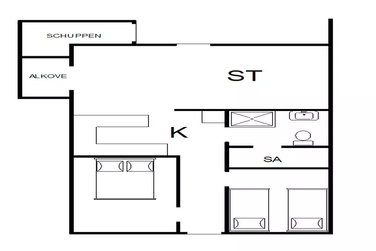 4 persoons vakantie huis in Hemmet-By Traum-Plattegrond