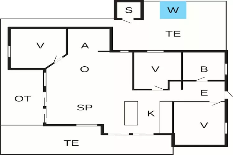 Strand retraite met sauna -- By Traum Ferienwohnungen-Plattegrond