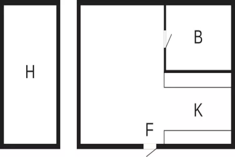 2 persoons vakantie huis in SKIVARP-Plattegrond
