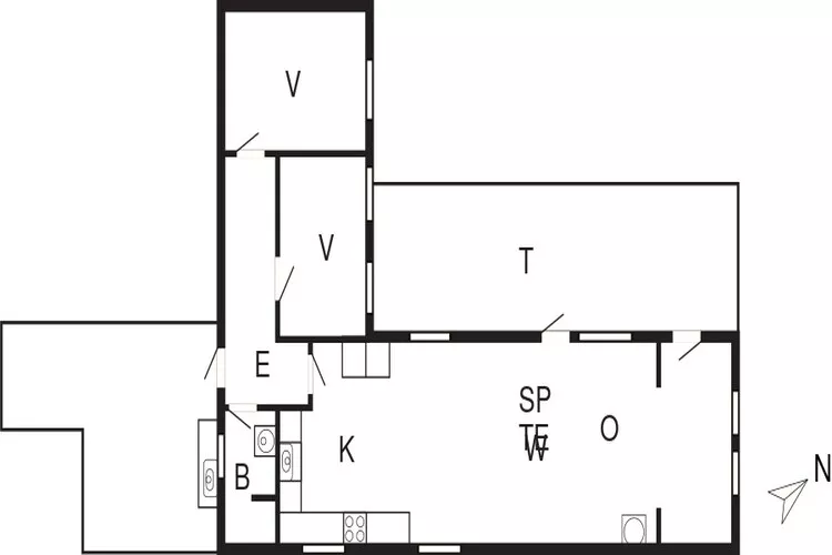 Moderne retraite nabij Sandholm -- By Traum Ferienwohnungen-Plattegrond