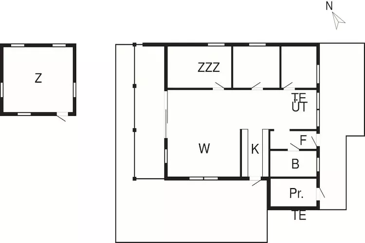 6 persoons vakantie huis in Idestrup-By Traum-Plattegrond