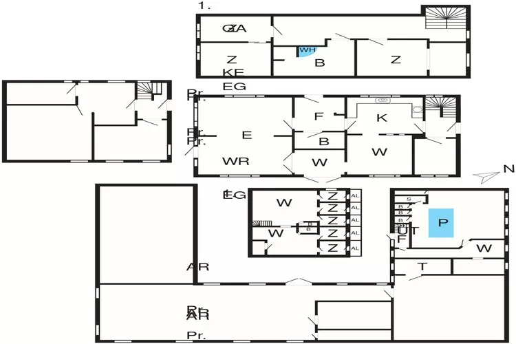 20 persoons vakantie huis in Karby-By Traum-Plattegrond