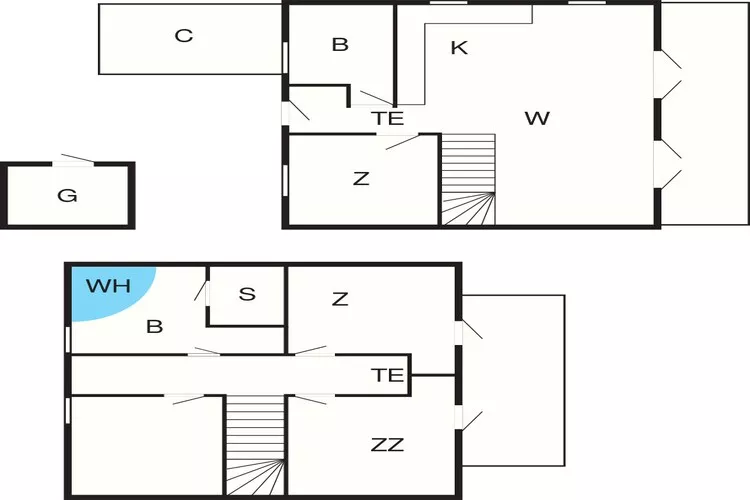 Luxe Spa Retreat in Gjern -- By Traum Ferienwohnungen-Plattegrond