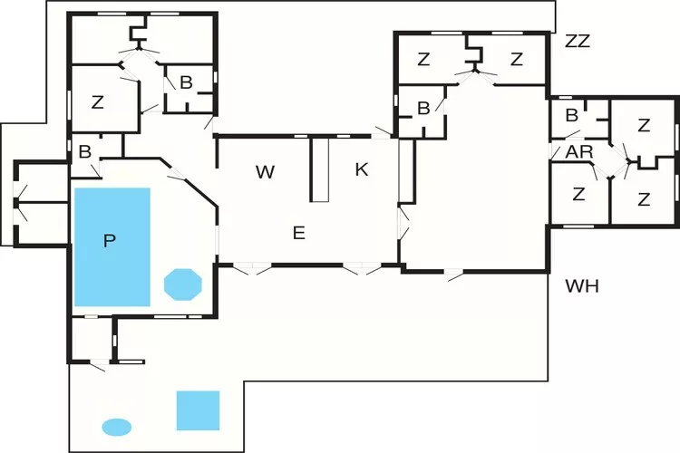 Ruime retraite nabij strand -- By Traum Ferienwohnungen-Plattegrond