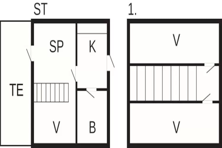 4-6 pers.Hus,m/havudsigt-Plattegrond
