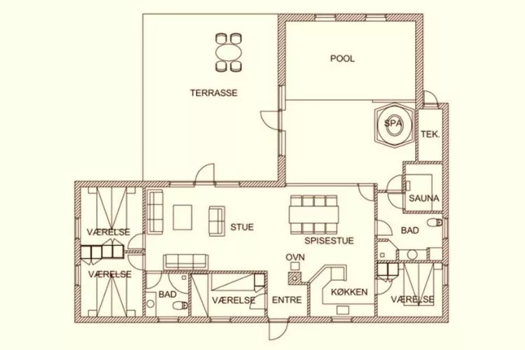 4 sterren vakantie huis in Ringkøbing-Plattegrond