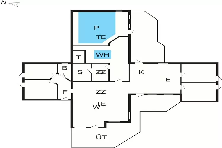 4 sterren vakantie huis in Væggerløse-Plattegrond