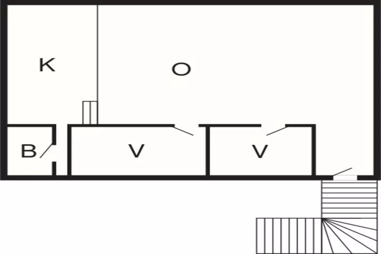 Lejlighed 4 Personers 90m²-Plattegrond
