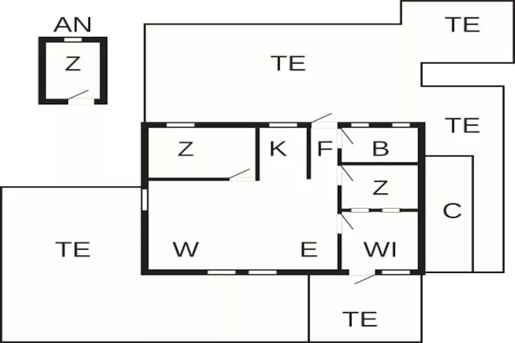 6 persoons vakantie huis in Hejls-Plattegrond