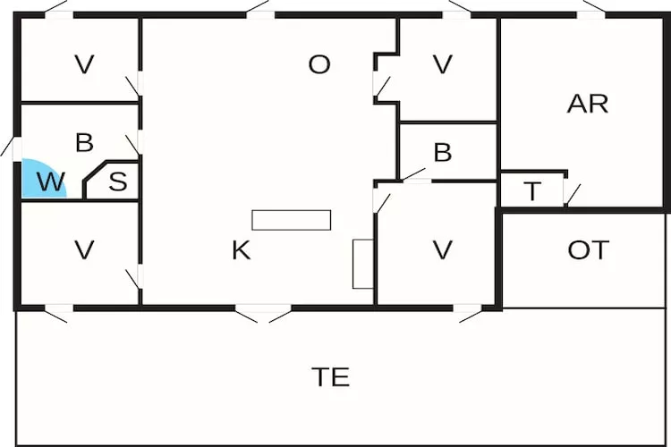 9 persoons vakantie huis in Dannemare-Plattegrond