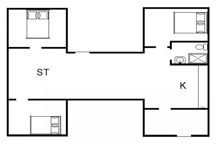 Afgelegen dennenboomhut-By Traum-Plattegrond