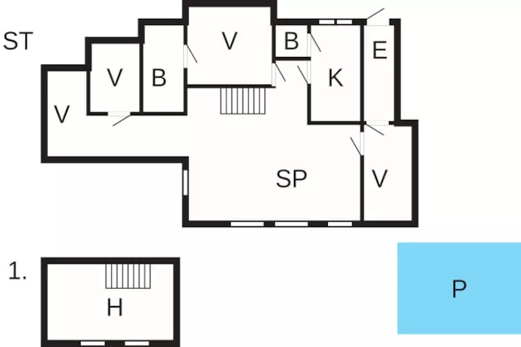 12 persoons vakantie huis in BORGHOLM-Plattegrond