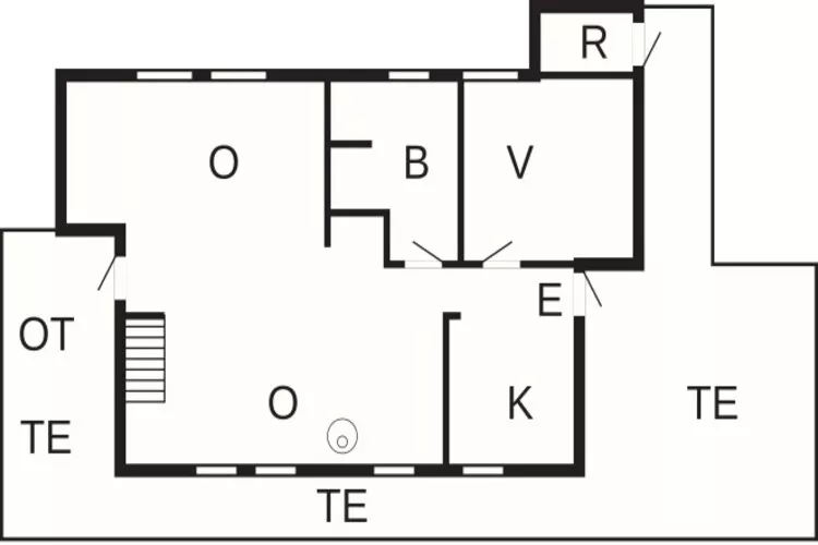 Kustcharme in Boged-By Traum-Plattegrond