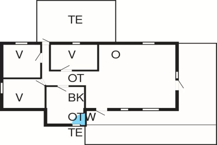 6 persoons vakantie huis in Rømø-Plattegrond