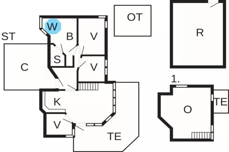6 persoons vakantie huis in Ebeltoft-Plattegrond