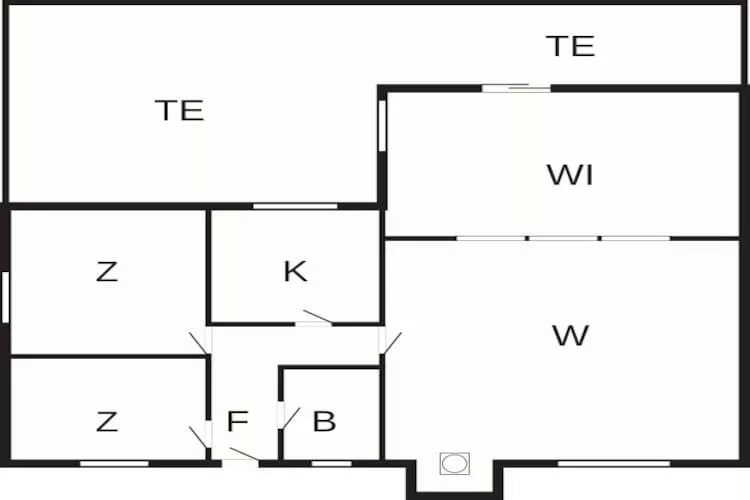 Lichte Cottage met Tuin Terras-By Traum-Plattegrond