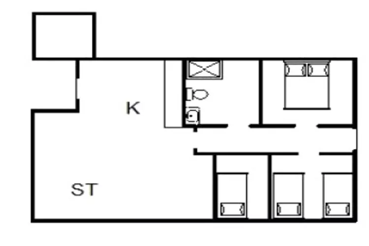 4 persoons vakantie huis in Fanø-Plattegrond