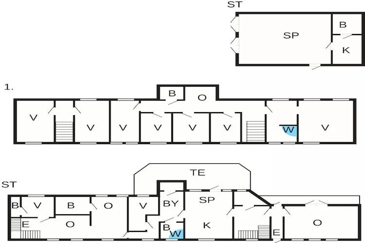 20 persoons vakantie huis in Svendborg-Plattegrond