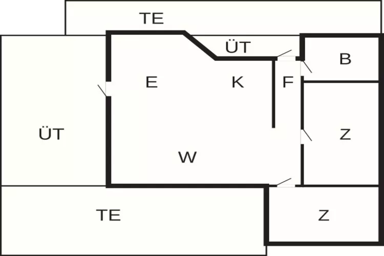 Rustig toevluchtsoord in Lyngsa-By Traum-Plattegrond