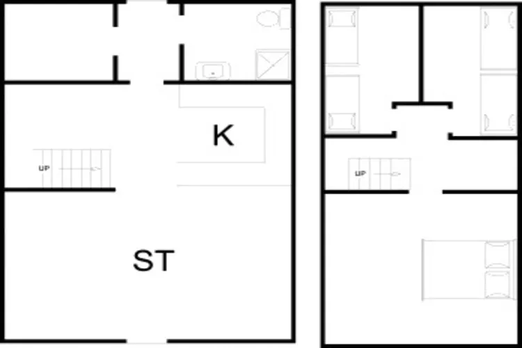 6 persoons vakantie huis in Henne-Plattegrond