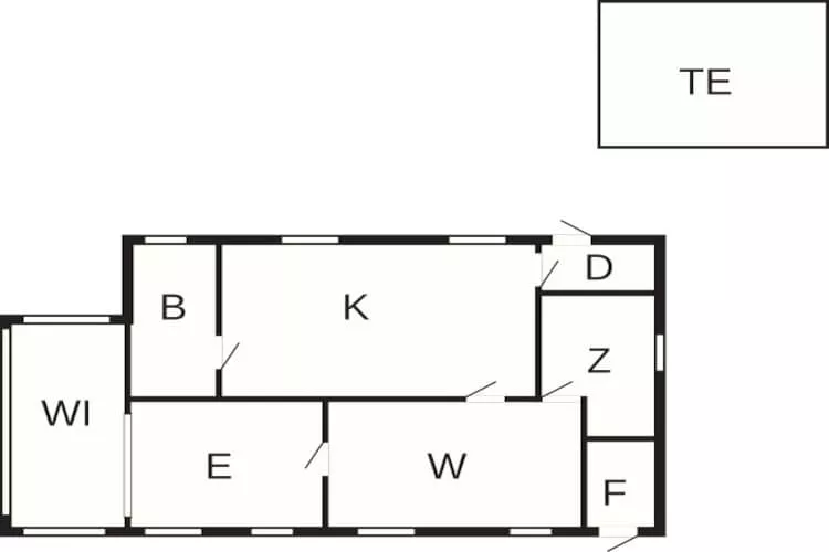 4 persoons vakantie huis in Tønder-Plattegrond