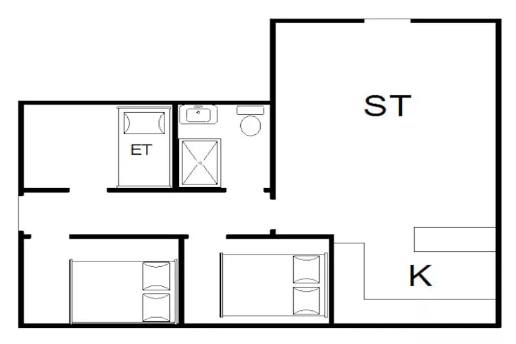 Gezellig vakantiehuis in Houstrup-By Traum-Plattegrond