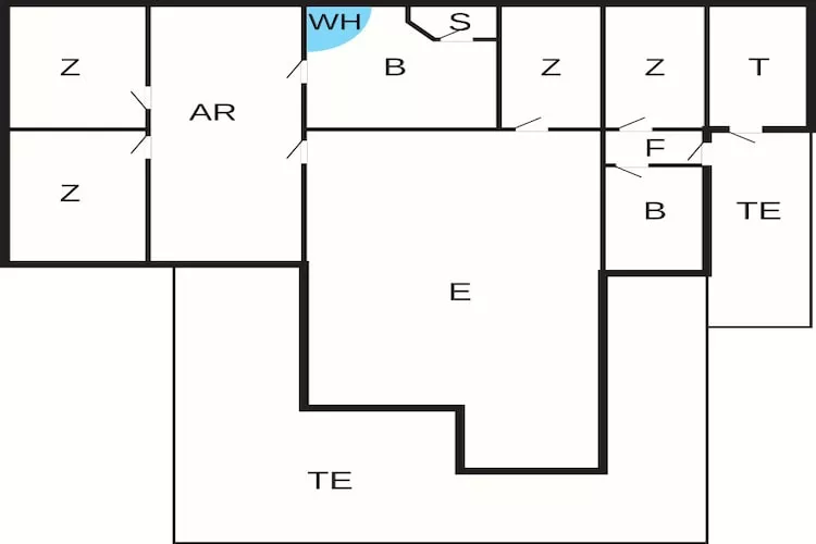 10 persoons vakantie huis in Løkken-Plattegrond
