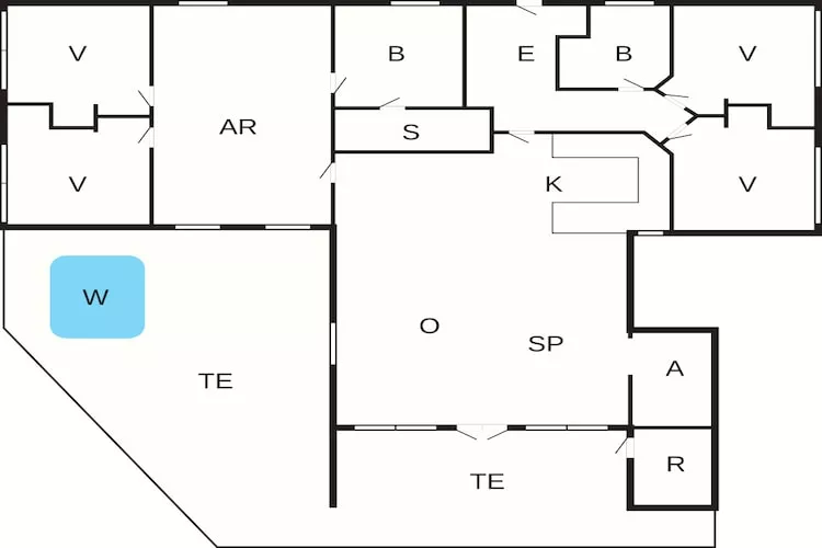 10 persoons vakantie huis in Harboøre-Plattegrond