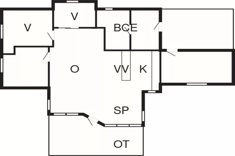 8 persoons vakantie huis in Idestrup-Plattegrond