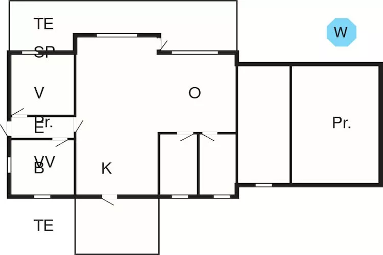 Kustsereniteit in Vemmingbund-By Traum-Plattegrond