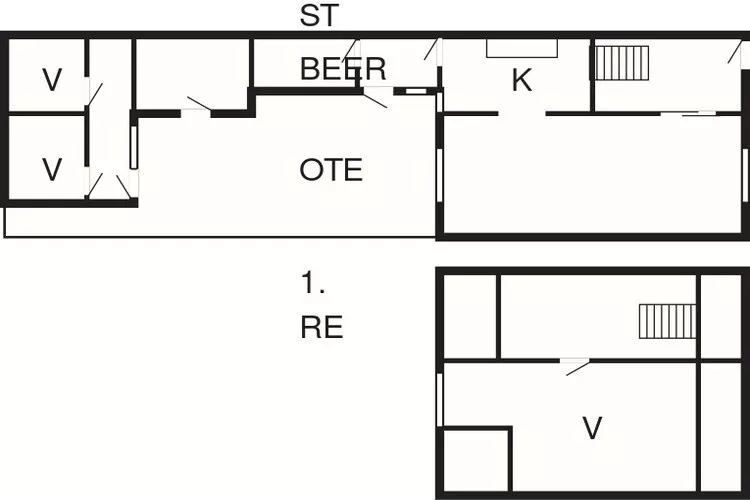 5 persoons vakantie huis in Løkken-Plattegrond